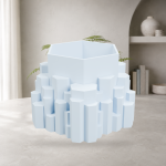 Stone Pillars Planter in Light Blue
