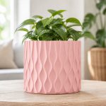 Modern Wave Pot Cover in Pink