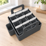 Nine-Pot Seed Starter Set in Matte Black