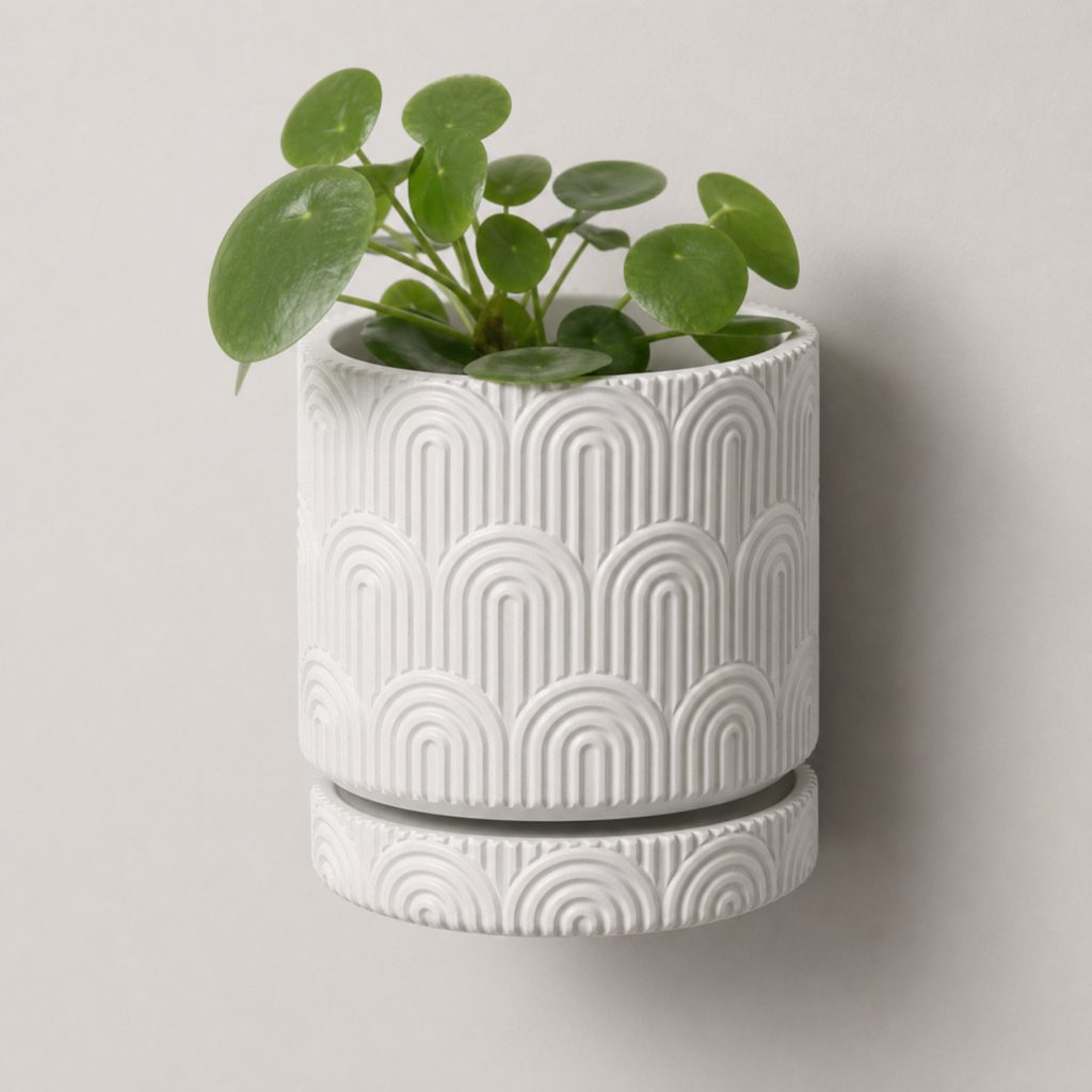 Art Deco Arc Wall Planter