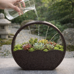 Zen Circular Succulent Planter