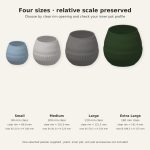 Ribbed Bottom Plant Pot