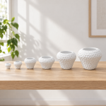 Strawberry Plant Pot in Cotton White