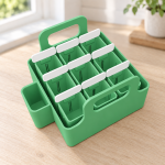 Nine-Pot Seed Starter Set in Forest Green