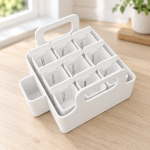 Nine-Pot Seed Starter Set in Cotton White