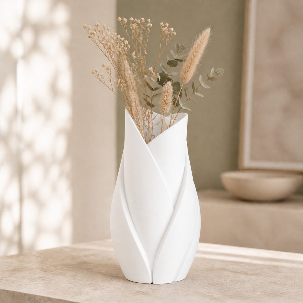 Sculptural Leaf Vase