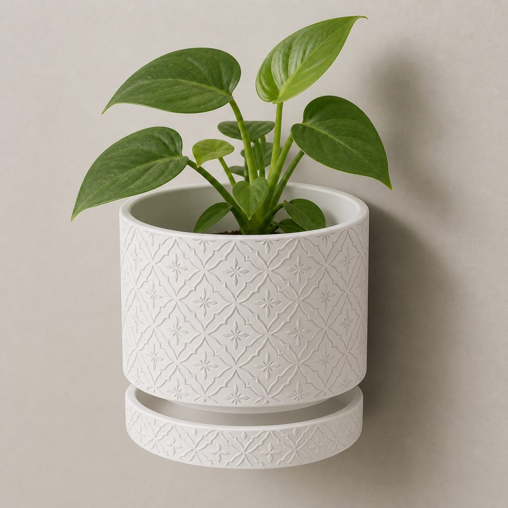 Floral Pattern Wall Planter