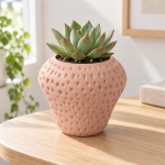 Strawberry Plant Pot in Cherry Pink