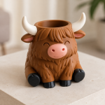 Highland Cow Planter