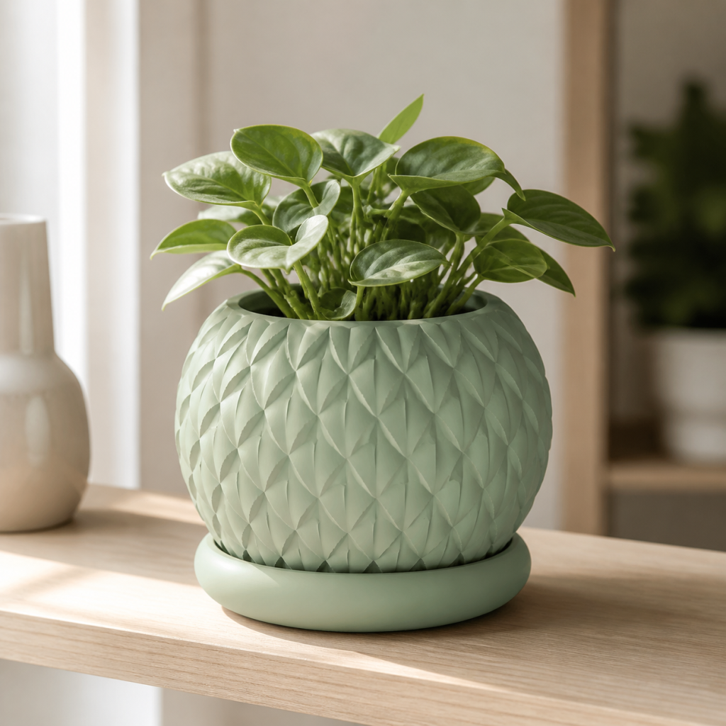 Scale Texture Planter & Tray