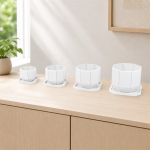 Octagonal Planter & Tray