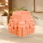 Stone Pillars Planter in Sunset Orange