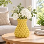 Honeycomb Vase — Dawn Yellow