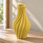 Twisted Spiral Vase — Dawn Yellow