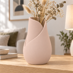 Tulip Petal Vase — Cherry Pink