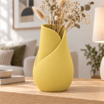 Tulip Petal Vase — Dawn Yellow