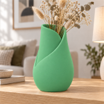 Tulip Petal Vase — Forest Green