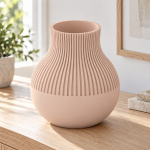 Neki Straight Vase — Cherry Pink