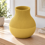 Neki Straight Vase — Dawn Yellow