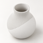 Neki Edge Vase — Cotton White
