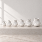 Neki Edge Vase — Cotton White