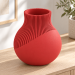 Neki Edge Vase — Lava Red