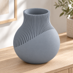 Neki Edge Vase — Rock Ash Grey