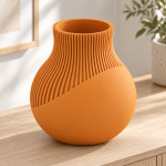 Neki Edge Vase — Sunset Orange