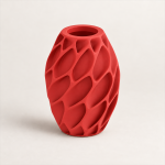 Petalweave Vase — Lava Red