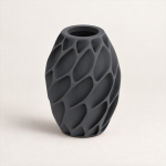 Petalweave Vase — Matte Black