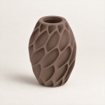 Petalweave Vase — Matte Brown