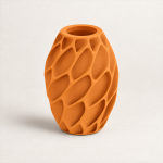 Petalweave Vase — Sunset Orange