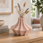 Petal Lattice Vase — Cherry Pink