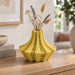 Petal Lattice Vase — Dawn Yellow
