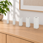 Geometric Square Vase · 2×6 — size and product view