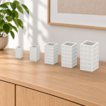 Geometric Square Vase · 3×6 — size and product view