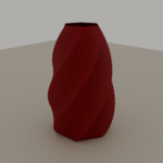 Soso Flower Vase — Deep Red