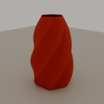 Soso Flower Vase — Lava Red