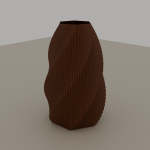 Soso Flower Vase — Matte Brown