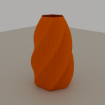 Soso Flower Vase — Sunset Orange